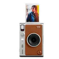 FUJIFILM - Camara Instax mini EVO Hybrid Brown