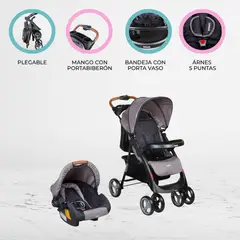 INFANTI - Coche Travel System «POMPEYA» Gray