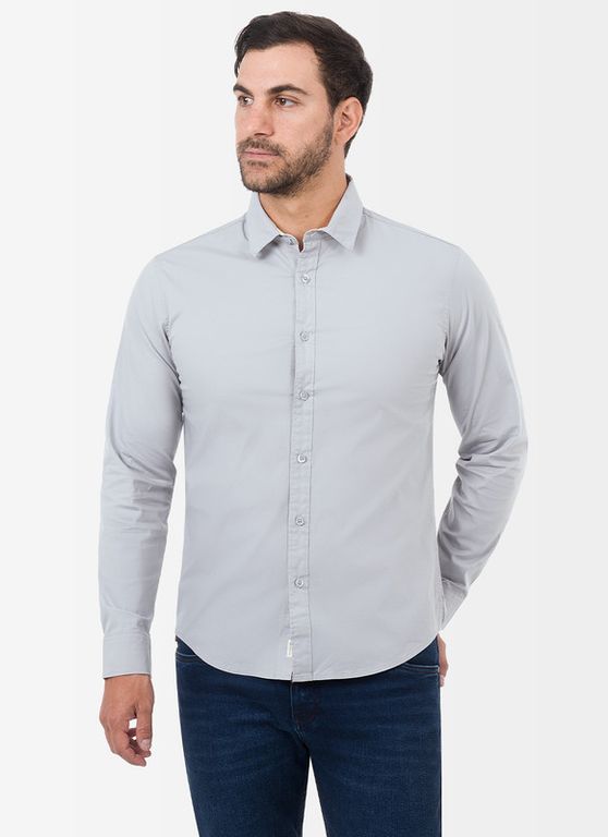 Camisa Clasico Popelina Stretch Paulino Ml 3 Hombre