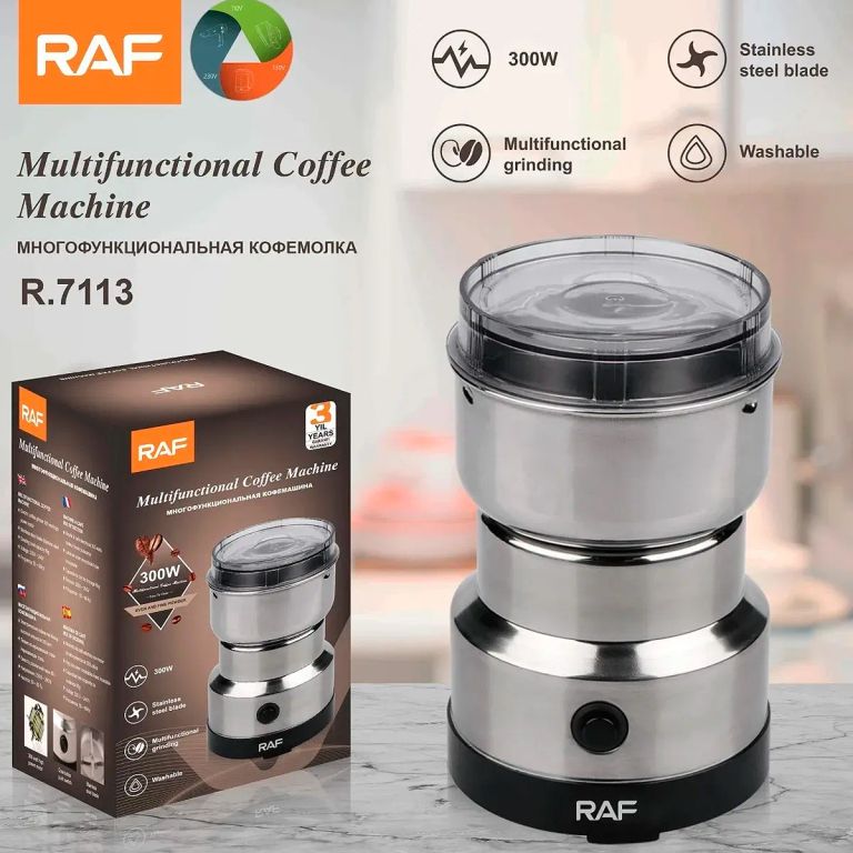 Molino Eléctrico De Café Granos Y Semillas 300w Raf R7113