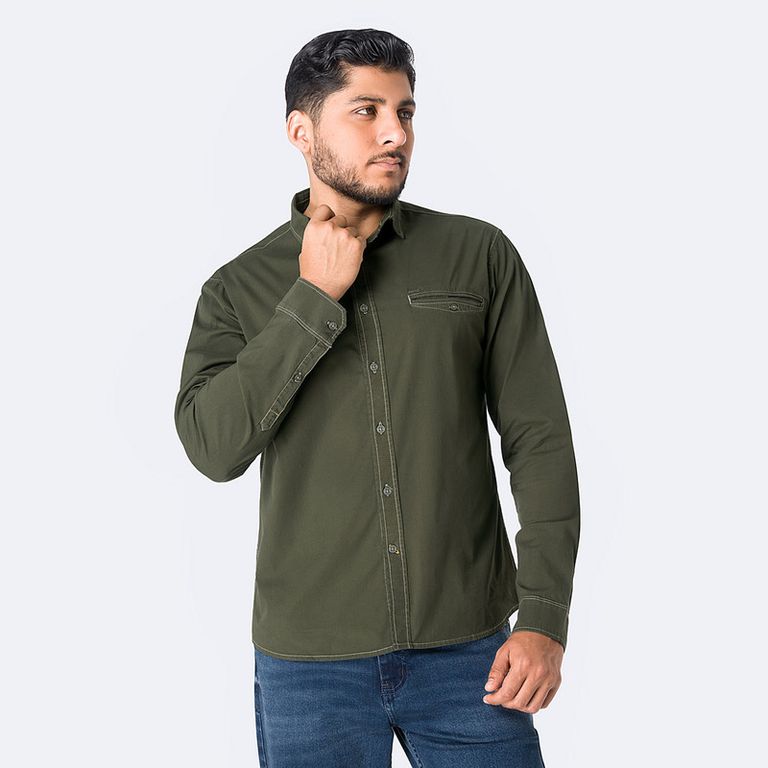 Camisa Moda Popelina Henz. Hombre