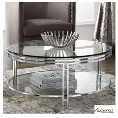 GENERICO - Mesa de Centro LUXURIOS Acero Inoxidable