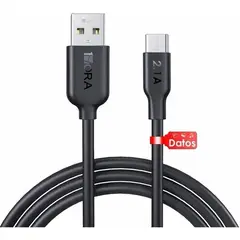 GENERICO - CABLE USB TIPO C - NEGRO 1 M