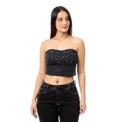 PIONIER - Top Denim Stretch Mujer Giah