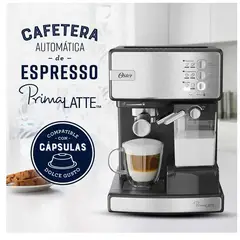 OSTER - Cafetera de espresso PrimaLatte 15 bares BVSTEM6603SS