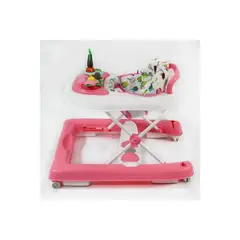 FIRST TOY - Andador Para Bebé Musical Graduable »PALMERA» Pink