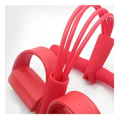 GENERICO - Pack2 Liga Resistente para Gym en Rojo Y+Regalo Stickers