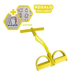 GENERICO - Liga Resistente para Gym en Amarillo Y+Regalo Stickers