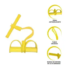 GENERICO - Pack2 Liga Resistente para Gym en Amarillo Y+Regalo Stickers