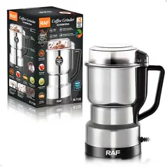 RAFF - Molino Granos Marca RAF R.7132 8 Aspas Acero Inoxidable 300w