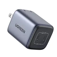 UGREEN - Cargador 45w Carga Rápida Doble Puerto Usb C