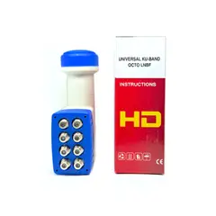 SAT PCS - Lnb 8 Salidas Banda KU SATFOCUS 0.3dB NF para Antena parabolica KU