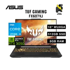 ASUS - LAPTOP TUF GAMING FX607VJ-RL011W INTEL CORE i5-210H /8 GB RAM/ 512GB SSD/RTX3050 6GB /144HZ