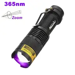 OEM - Linterna Uv Ultravioleta Zoom 365nm Profesional