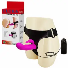 BAILE - Arnés Con Doble Vibrador Para Mujer Strap On