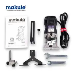 MAKUTE - Combo Fresadora Ruteadora 580W + Set de 12 Fresas