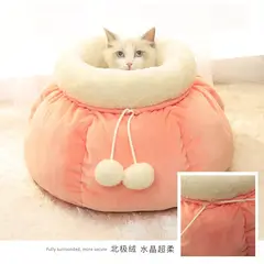GENERICO - CAMA PARA GATOS BOLSO ACOLCHADO - MELÓN