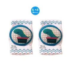 BABY - Rodilleras Acolchonadas AntiGolpes para Bebés - Dino Blanco