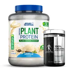 APPLIED NUTRITION - Critical Plant Protein - Proteina Vegana 1.8 KG Vainilla + Creatina Kevin Levrone 500 G