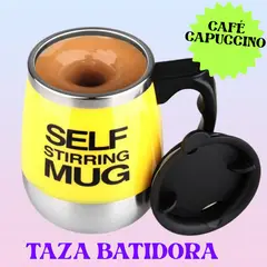 GENERICO - TAZA BATIDORA AUTOMÁTICA 450ML MEZCLADOR DE LECHE CAFÉ DE ACERO