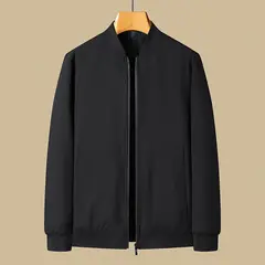 BAALATHKKO5 - Chamarra Rompeviento Hombre Impermeable - Negro XL