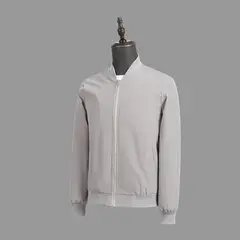 BAALATHKKO5 - Chamarra Rompeviento Hombre Impermeable - Gris L