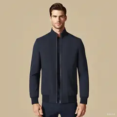 BAALATHKKO5 - Chamarra Rompeviento Hombre Impermeable - Azul Oscuro XL