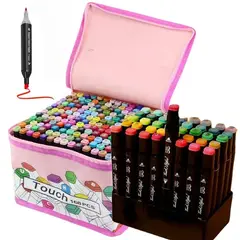 GENERICO - PLUMONES TOUCH DE 168 COLORES DOBLE PUNTA