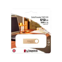 KINGSTON - Memoria Usb Datatraveler Se9 G3 De 512Gb, Rápida Y Compacta Con Usb 3.2 Gen 1 Tip