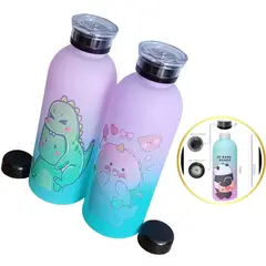 GENERICO - Pack de Tomatodo Botella Kawai con Diseño de Dinosaurio