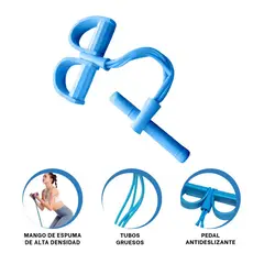 GENERICO - Pack2 Liga Resistente para Gym en Celeste Y+Regalo Stickers