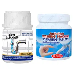 GENERICO - Pastilla Limpiadora de Lavadora + Desatorador de Tuberías