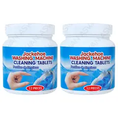 GENERICO - 2 Pastillas Limpiadoras de Lavadora Buen Olor 12 Piezas