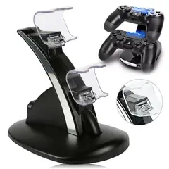 SEISA - Cargador Mando Playstation 4 con Base / Ps4 Slim Dual Shock