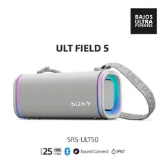 SONY - Parlante Bluetooth SRS-ULT50 Portátil ULT FIELD 5 Blanco