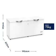 ELECTROLUX - Congelador Horizontal 708 litros Blanco EFC70W2HTW