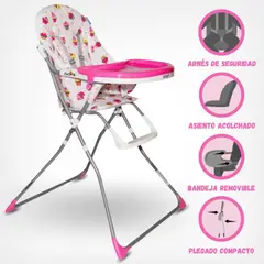 INFANTI - Silla De Comer «NEW CANDY» PINK