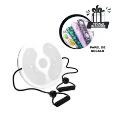 GENERICO - Pack12 Base Giratoria con Ligas en Blanco Y+Papel de Regalo