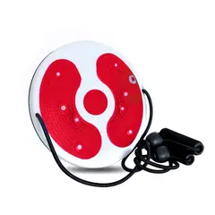 GENERICO - Disco Giratorio para Moldear el Abdomen Con Ligas Fit Rojo