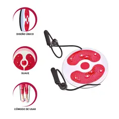 GENERICO - Pack2 Disco Moldeador para Gym Rojo Y+Regalo Stickers