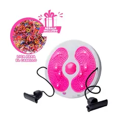 GENERICO - Soporte Giratorio con Ligas Rosado Y+Ligas de Regalo