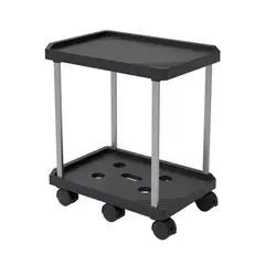 NEO DIGITAL - Soporte para CPU organizador rodante de 2 pisos multiusos ZJ-02