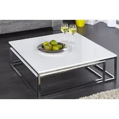 GENERICO - Mesa de Centro BIG FUSION Acero Inoxidable 2 piezas