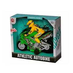 GENERICO - Pack2 JU28944 Moto Atletica de Juguete para Niños Color Verd