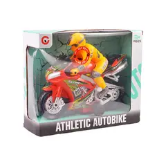 GENERICO - Pack2 JU28945 Moto Atletica de Juguete para Niños Color Rojo