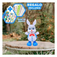 GENERICO - Juguete Musical con Pila y Luces Rabbit Y+Papel de Regalo