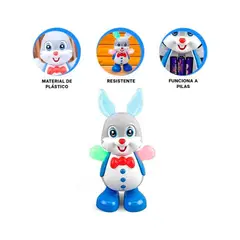 GENERICO - Pack2 Juguete de Conejito Musical Rabbit Y+Regalo Stickers
