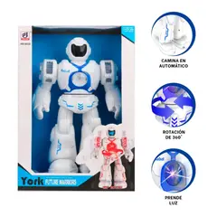RYBIU IMPORT - Pack2 Robot con Rotacion 360 Grados Azul Y+Regalo Agendita