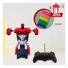 RYBIU IMPORT - Pack6 Robot a Control Remoto en Guind Y+Banderitas Adhesivas