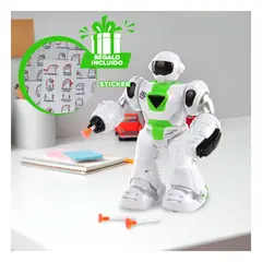 GENERICO - Pack12 Figura Moderna Robotica en Verde Y+Regalo Stickers